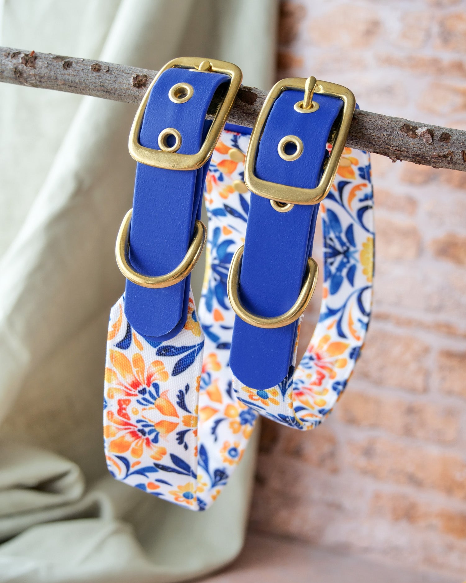 Collier Azulejo bi-matière