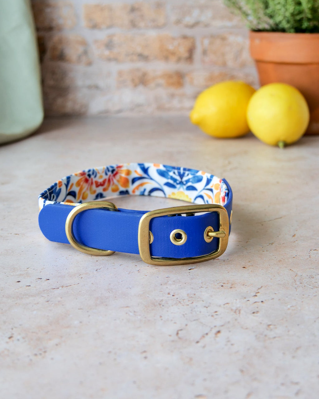 Collier Azulejo bi-matière