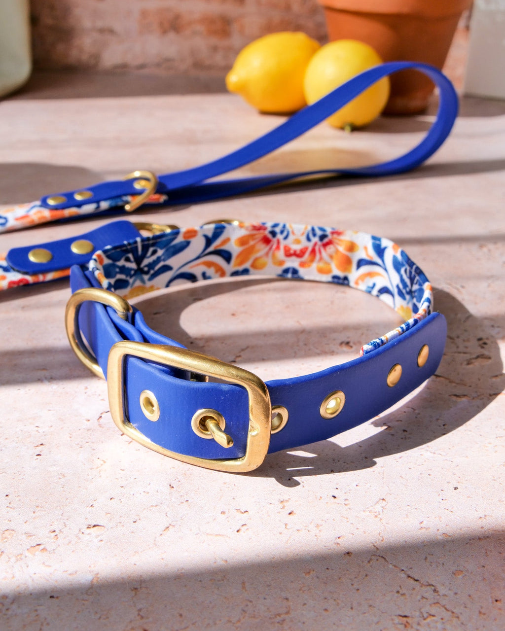 Collier Azulejo bi-matière